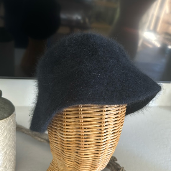 Angora black hat NWOT - Picture 1 of 4